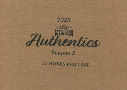 2025 Leaf Metal Authentics Volume 2 Hobby, 10 Box Case