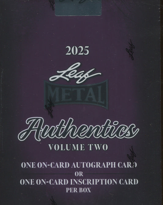 2025 Leaf Metal Authentics Volume 2 Hobby, Box