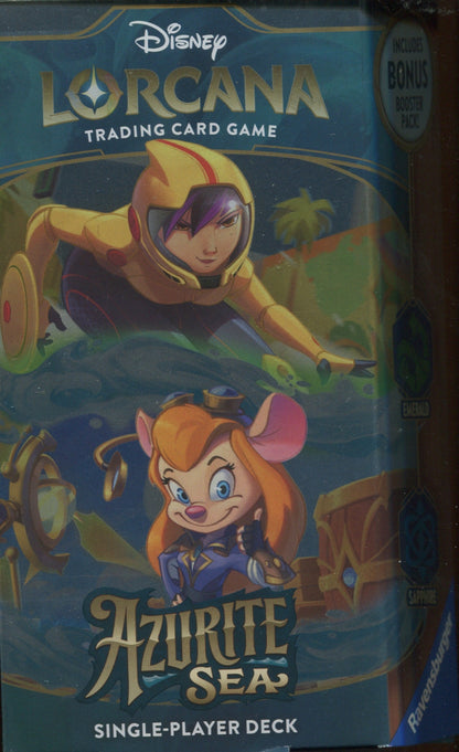 Disney Lorcana Azurite Sea, Starter 8-Deck Display Box