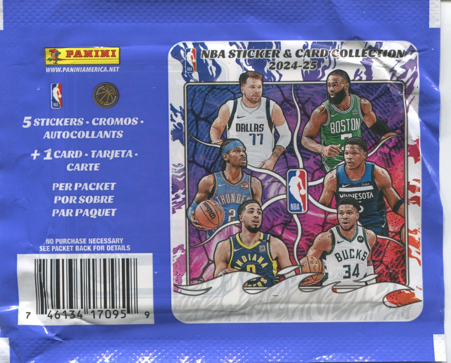 2024-25 Panini NBA Sticker & Card Collection Basketball, Pack