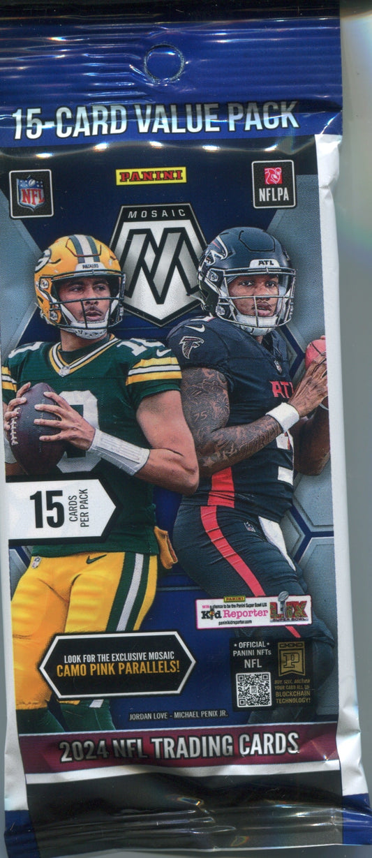 2024 Panini Mosaic Football Jumbo Value Fat, Pack