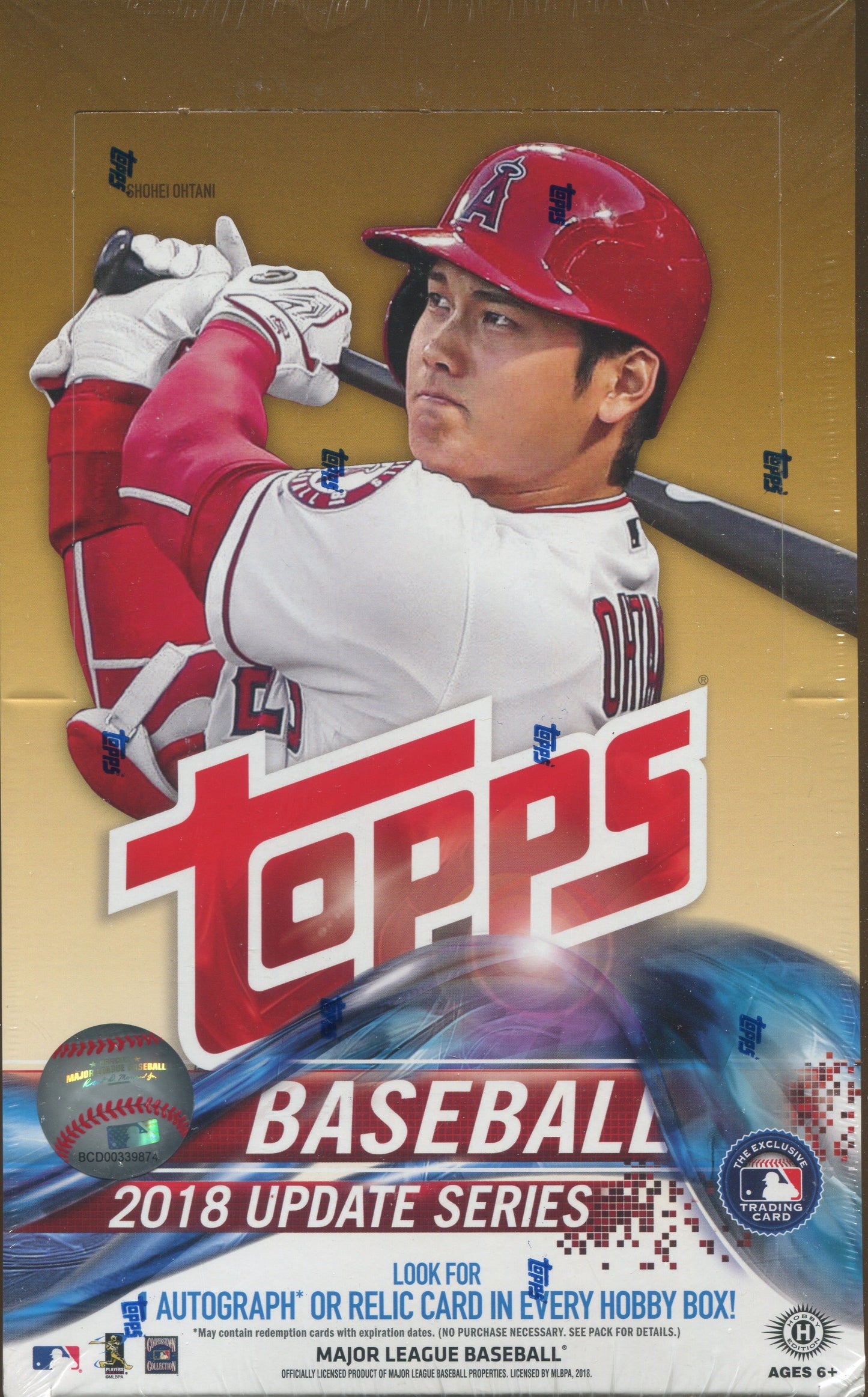 2018 Topps Update Series Baseball Hobby, Box