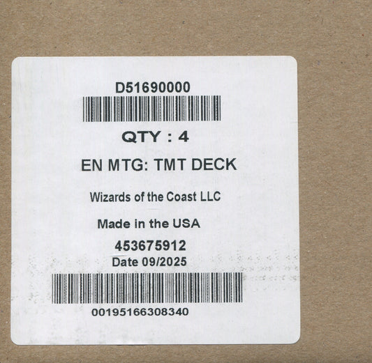 *LAST CASE* Magic the Gathering: Teenage Mutant Ninja Turtles Turtle Power!, 4 Commander Deck Box Case