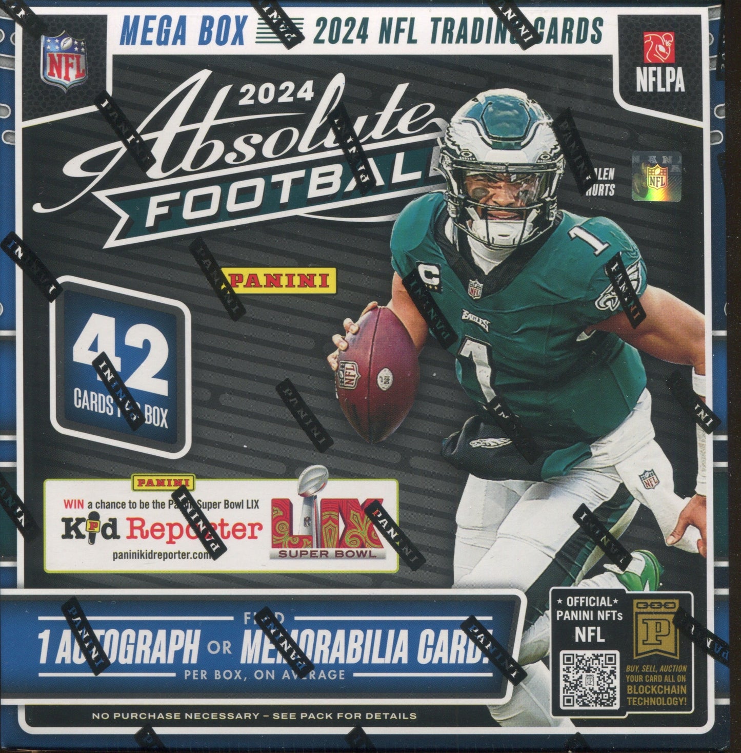 2024 Panini Absolute Football Mega, 20 Box (Black Parallels) Case