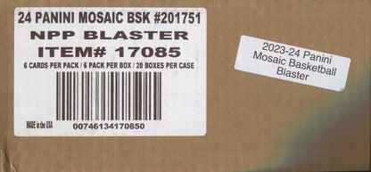 *LAST CASE* 2023-24 Panini Mosaic Basketball Blaster, 20 Box Case