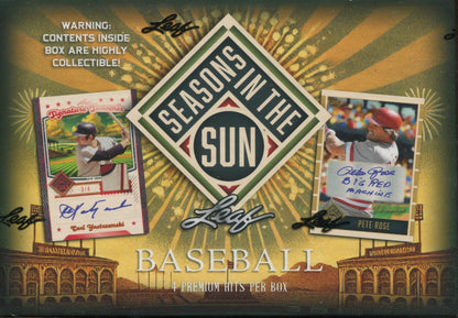 2025 Leaf Seasons In The Sun Baseball Hobby, Box
