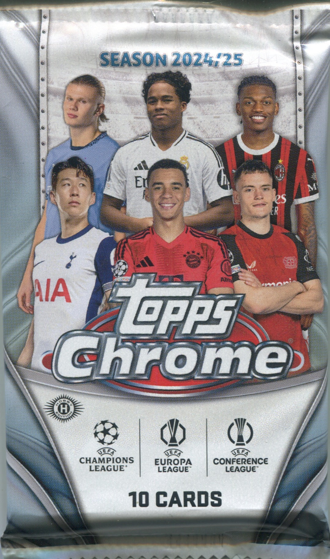 2024-25 Topps Chrome UEFA Club Competitions Soccer Jumbo, Pack