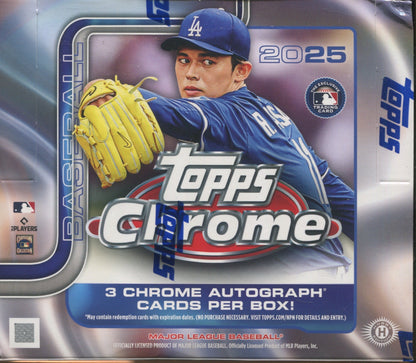2025 Topps Chrome Baseball Jumbo, Box
