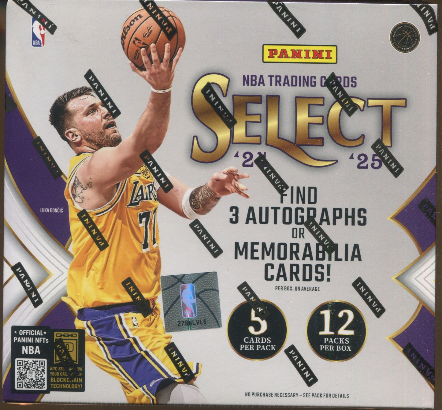2024-25 Panini Select Basketball Hobby, 12 Box Case
