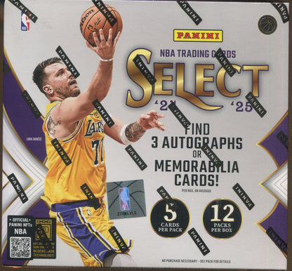 2024-25 Panini Select Basketball Hobby, 12 Box Case