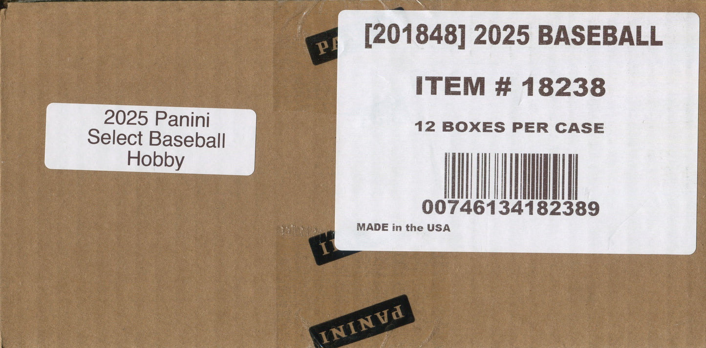 2025 Panini Select Baseball Hobby, 12 Box Case