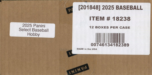 2025 Panini Select Baseball Hobby, 12 Box Case