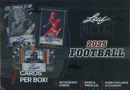 2025 Leaf Metal Football Hobby, Box