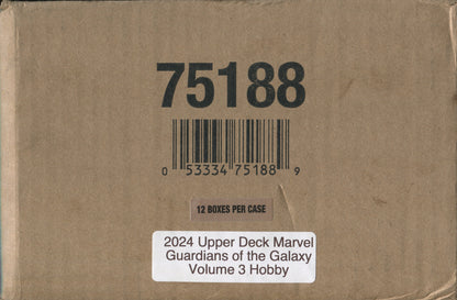 *LAST CASE* Upper Deck Marvel Guardians Of The Galaxy Vol 3 Hobby, 12 Box Case