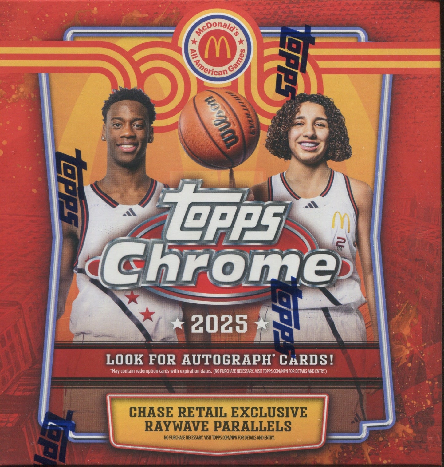 2025 Topps Chrome McDonald's All American Basketball Mega, 20 Box Case