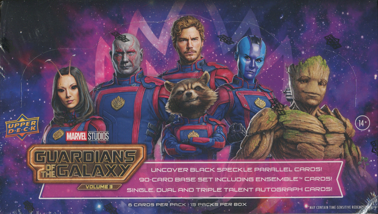 *LAST CASE* Upper Deck Marvel Guardians Of The Galaxy Vol 3 Hobby, 12 Box Case