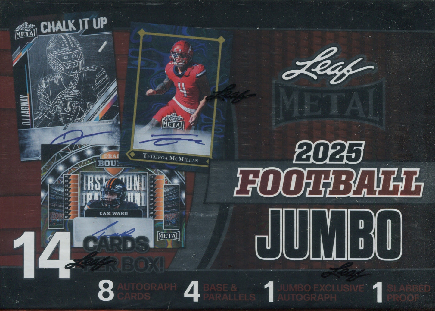 2025 Leaf Metal Football Jumbo, Box