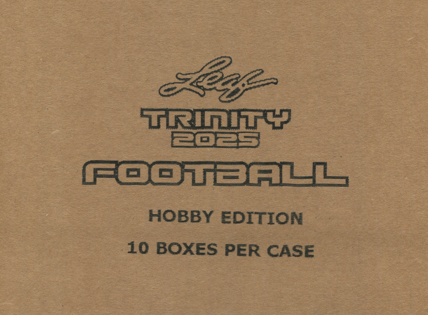 2025 Leaf Trinity Football Hobby, 10 Box Case