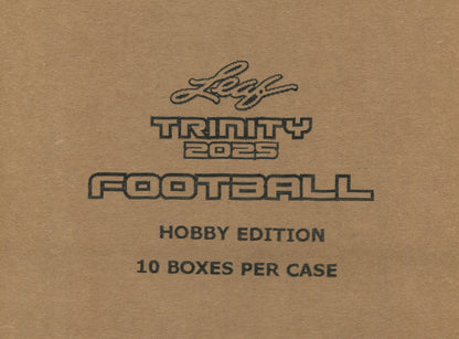 2025 Leaf Trinity Football Hobby, 10 Box Case