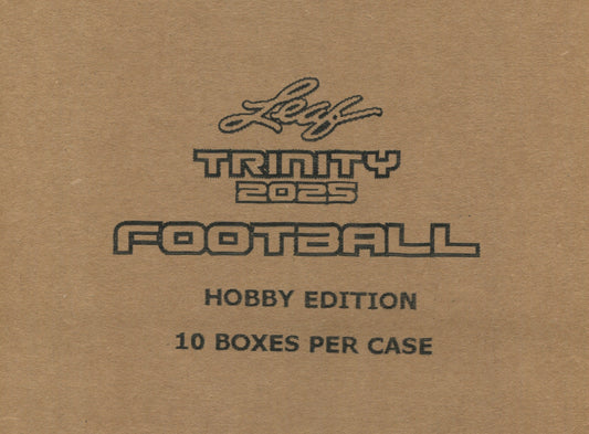 2025 Leaf Trinity Football Hobby, 10 Box Case