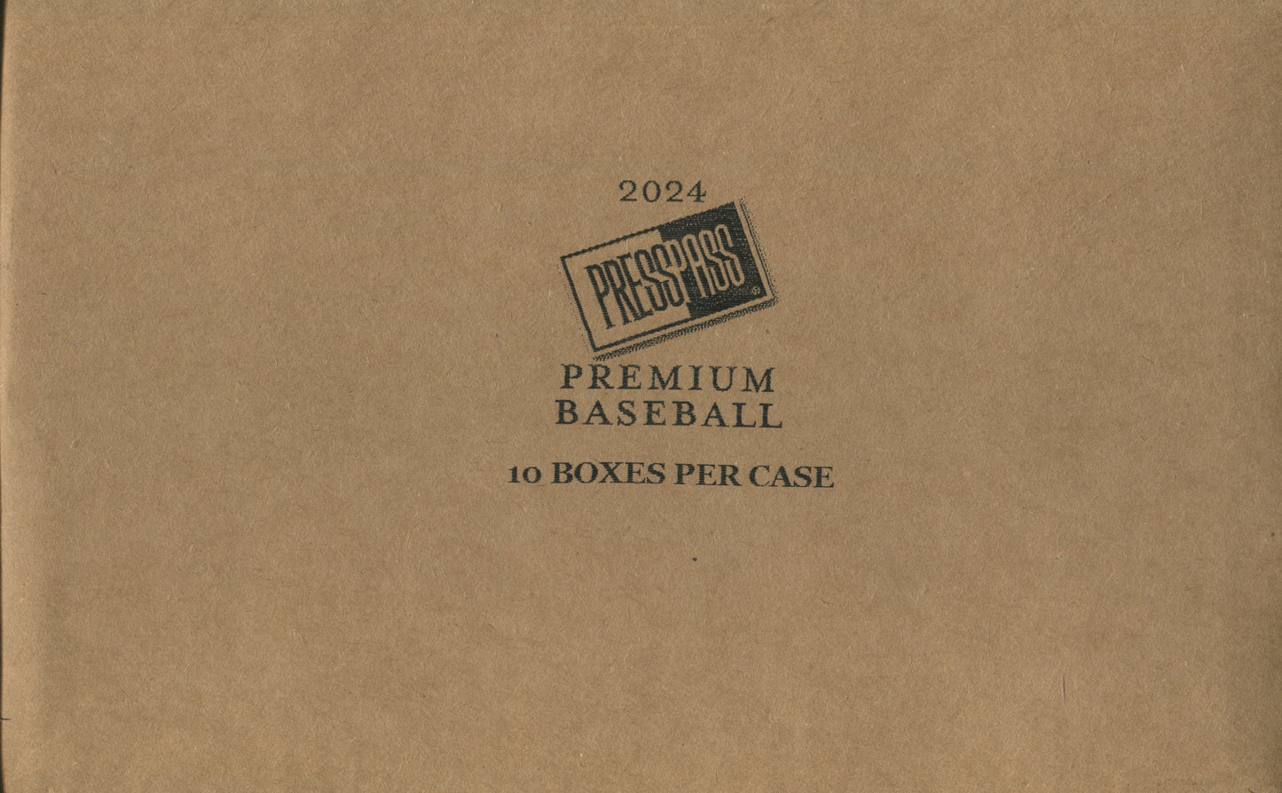 *LAST CASE* 2024 Press Pass Premium Baseball Hobby, 10 Box Case