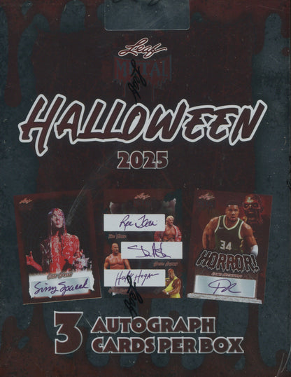2025 Leaf Metal Halloween Hobby, 10 Box Case
