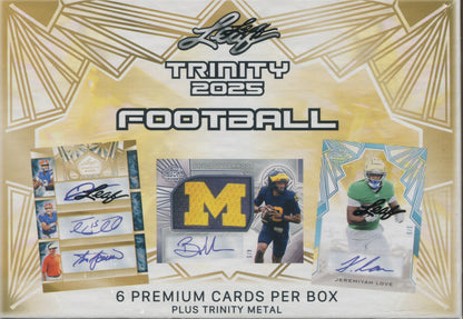 2025 Leaf Trinity Football Hobby, Box