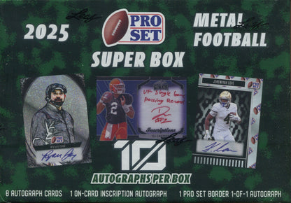 2025 Leaf Pro Set Metal Football Super, Box