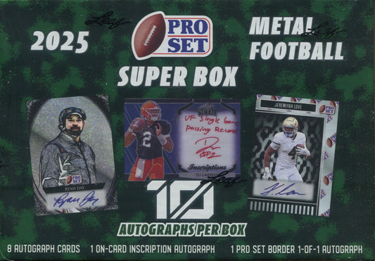 2025 Leaf Pro Set Metal Football Super, Box