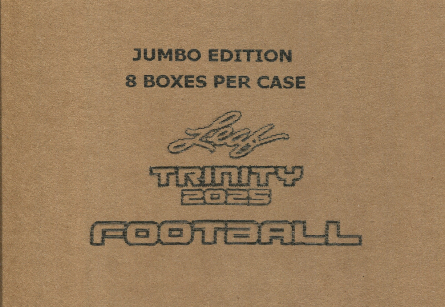 2025 Leaf Trinity Football Jumbo, 8 Box Case