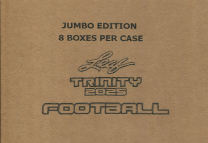 2025 Leaf Trinity Football Jumbo, 8 Box Case