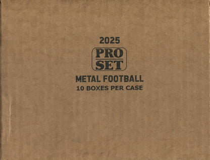 *LAST CASE* 2025 Leaf Pro Set Metal Football Hobby, 10 Box Case