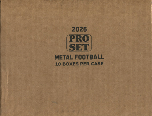 *LAST CASE* 2025 Leaf Pro Set Metal Football Hobby, 10 Box Case
