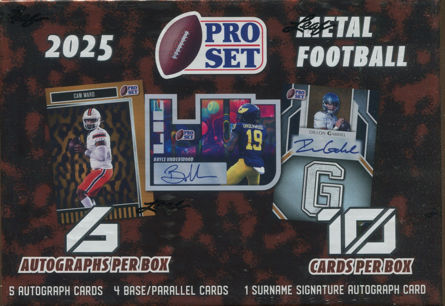 2025 Leaf Pro Set Metal Football Hobby, Box