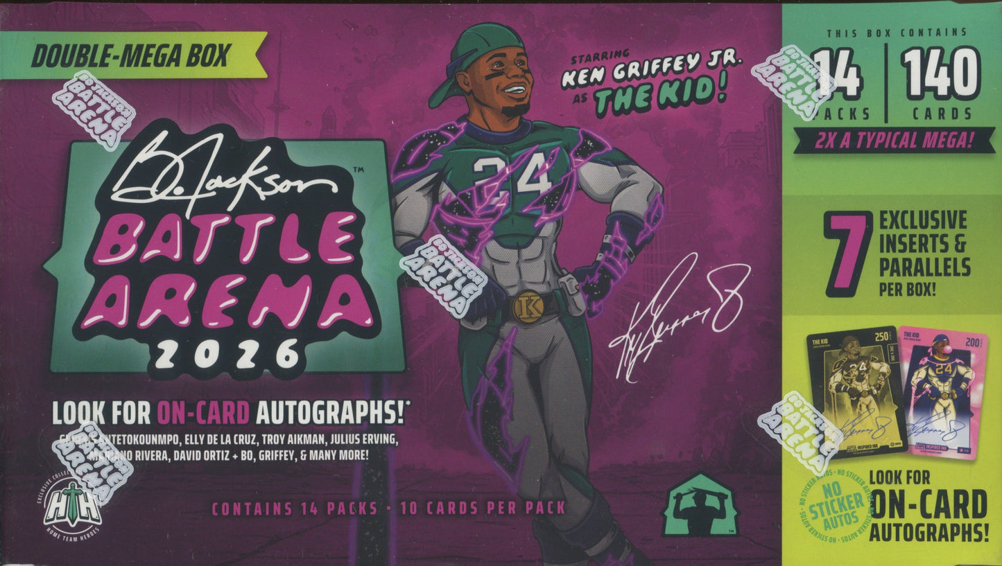 2026 Bo Jackson Battle Arena Ken Griffey Jr Edition Double Mega, Box
