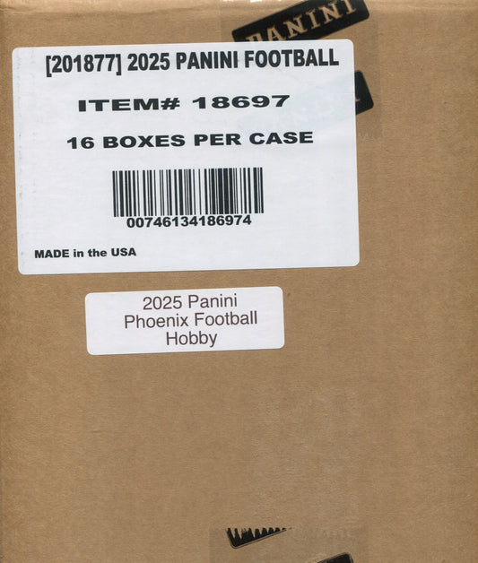2025 Panini Phoenix Football Hobby, 16 Box Case