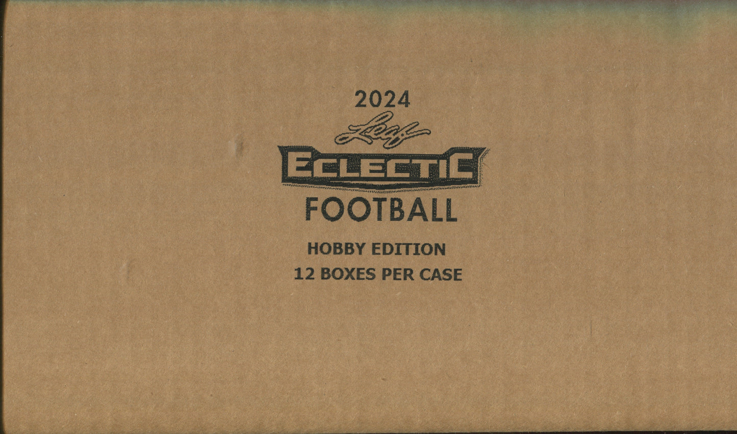 2024 Leaf Eclectic Football Hobby, 12 Box Case