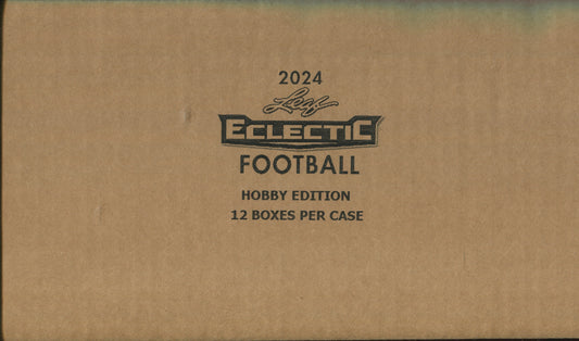 2024 Leaf Eclectic Football Hobby, 12 Box Case