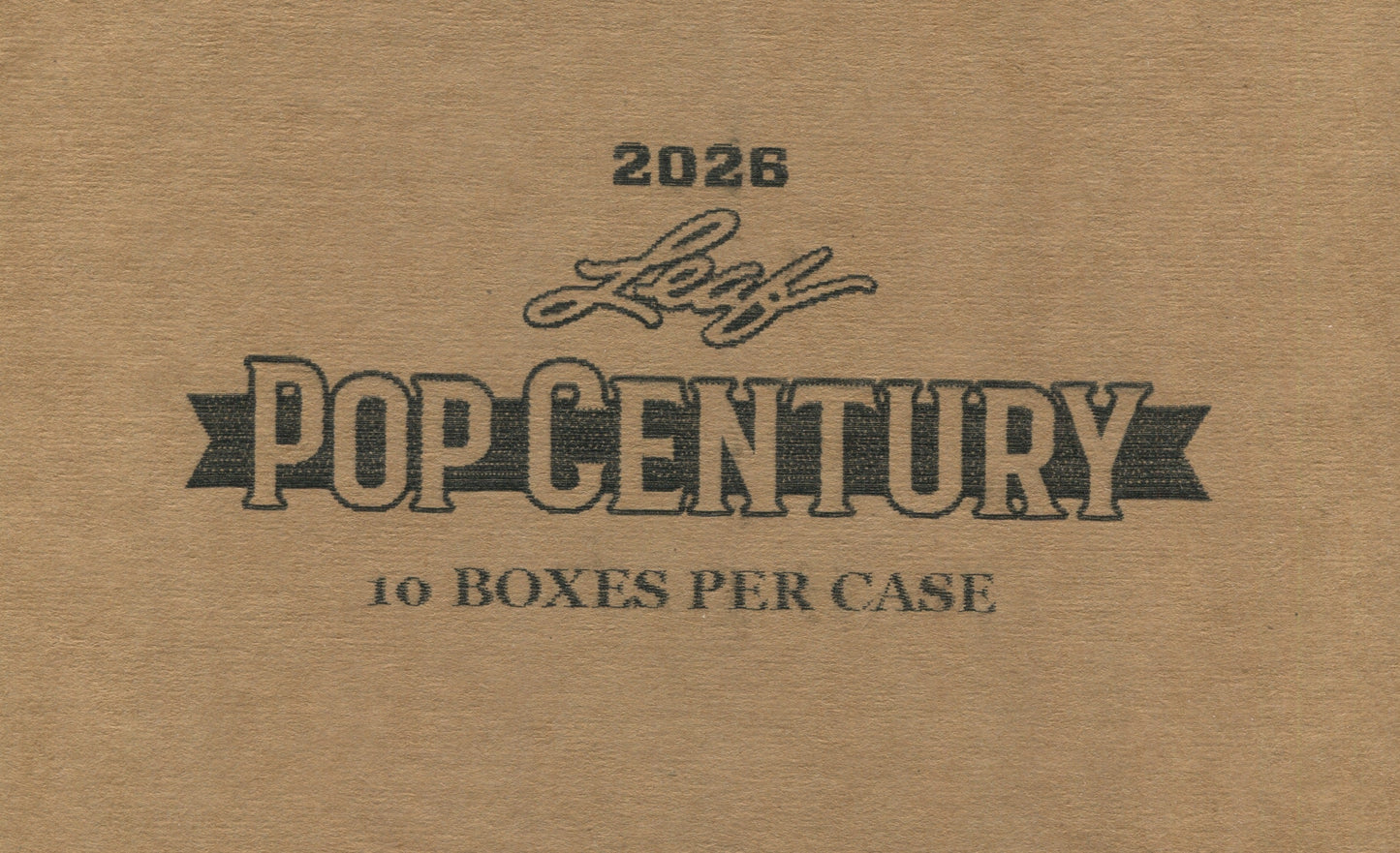 2026 Leaf Pop Century Hobby, 10 Box Case