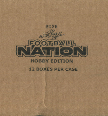 2025 Leaf Football Nation Hobby, 12 Box Case