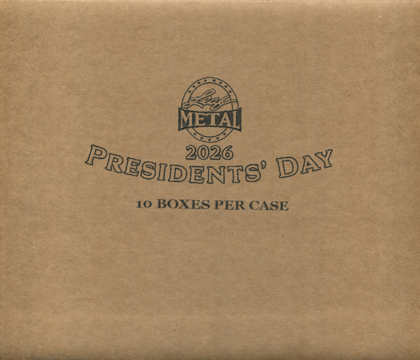 2026 Leaf Presidents' Day Hobby, 10 Box Case