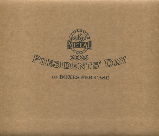 2026 Leaf Presidents' Day Hobby, 10 Box Case