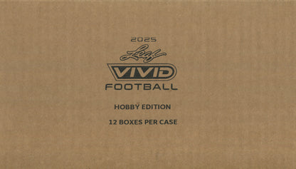 2025 Leaf Vivid Football Hobby, 12 Box Case
