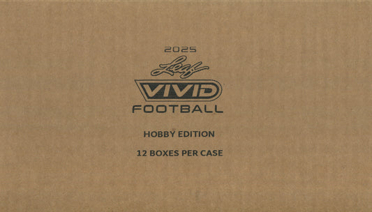2025 Leaf Vivid Football Hobby, 12 Box Case