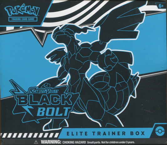 Pokemon Scarlet & Violet Black Bolt, Elite Trainer Box (ETB)