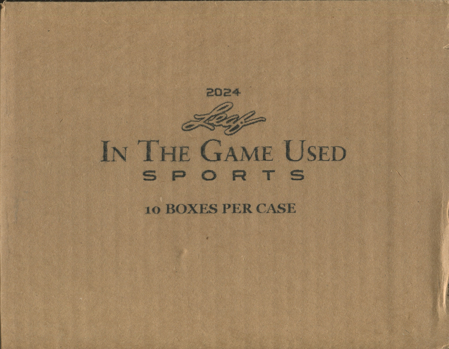 2024 Leaf In The Game Used Multi-Sport Hobby, 10 Box Case