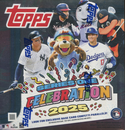 2025 Topps Series 1 Baseball Celebration Fun Mega, Box