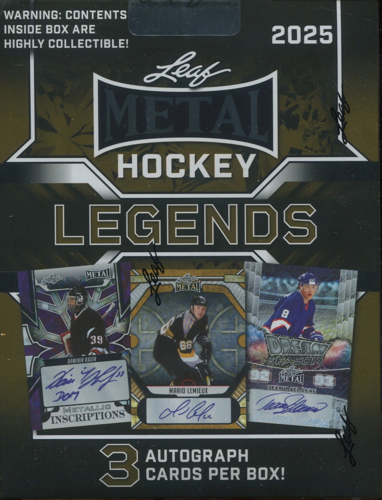 2025 Leaf Metal Legends Hockey Hobby, 20 Box Case