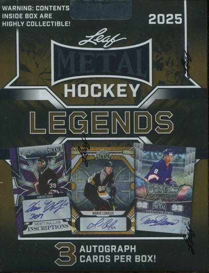 2025 Leaf Metal Legends Hockey Hobby, 20 Box Case