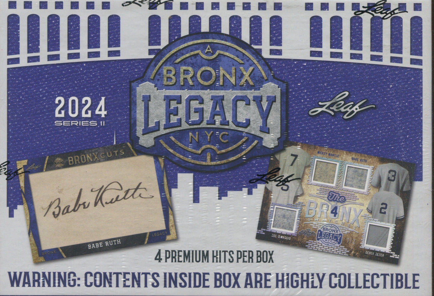 2024 Leaf A Bronx Legacy Baseball Series 2 Hobby, 10 Box Case